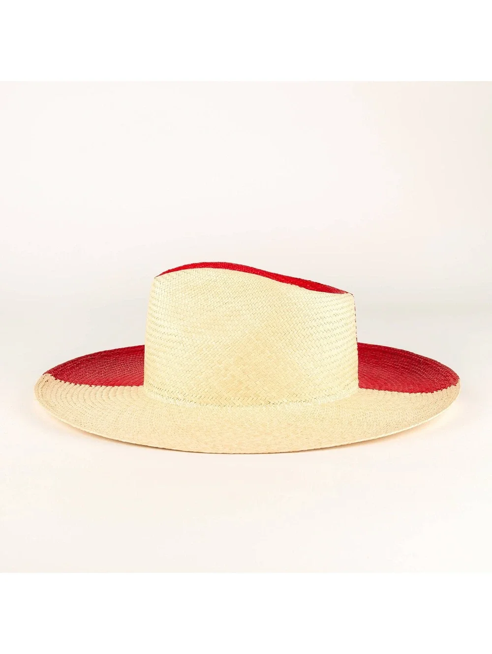 Deluxe Two Tone Resort Style Panama Hat